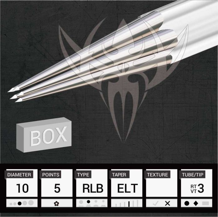 STIGMA 10 Bugpin Disposable Tattoo Needle Cartridges Assorted Sizes of  Round LinerRound Shader 1003RL 1005RL