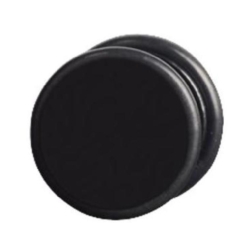 Black Stainless Surgical Steel fake plug laser mark skull 8mm