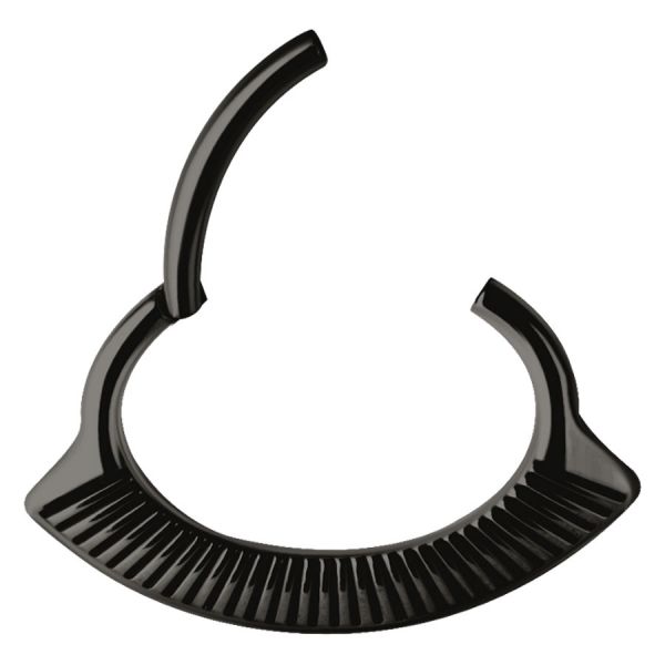 Crest Hinged Clicker Svart Stål