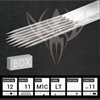 Precision #12 Curved Magnum Tattoo Needles — Box of 50 pc