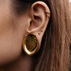 Guldiga Monstera Ear Saddles - Säljs i par