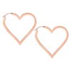 Rosé Heart Hoops - Säljs i par