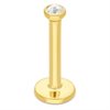 Labret med Liten Sten - 18k Guld