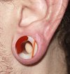 Red Agate Flared Stone Tunnel