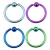 Anodised (färgad) Ball Closure Ring - Titan