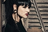 Svarta Peacock Chains Hoops - Säljs i par
