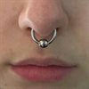 Hinged BCR Clicker Ring - Stål