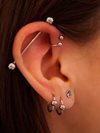 Barbell 1.6mm med 6mm kulor - Titan