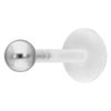 Steel Ball BioPlast® Push-fit Labret 