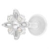 Silver Polar Star BioPlast® Push-fit Labret 