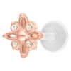 Rosé Polar Star BioPlast® Push-fit Labret 