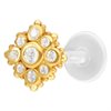 Golden Florescence BioPlast® Push-fit Labret 