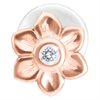 Rosé Flower BioPlast® Push-fit Labret 