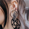 Five Opal Stones Helix Ear Stud - Stål