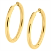Guldiga Hoops 20mm - Säljs i par