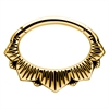 Hinged Floral Daith Clicker - Guld Stål