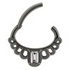 Princess Hinged Daith Clicker - Black Steel