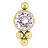 Swarovski Bindi Clip in Kula - Guld Titan