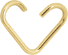 Golden-Steel-Continuous-Seamless-Heart-Ring-open