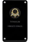 Cluster Clicker w. Swarovski Zirconia Stones 03-  Guld Titan