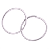 Steel Hollowed Hoops - Sold in pair