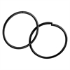 Svarta Hoops 55mm - Säljs i par