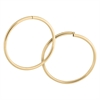 Golden Hollowed Hoops - Sold in pair