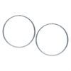 Stål Hoops 72mm - Säljs i par