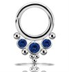 Titan Cluster Clicker w. Swarovski Zirconia Stones - 05