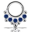 Cluster Clicker w. Swarovski Zirconia Stones 06 - Titan