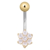 Guldig Baby Flower Navelpiercing - Titan