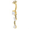 Guldig Hanging Stones Navelpiercing - Titan