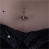 Guldig Sparkle Navelpiercing
