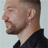 Silver Kors Hoops - Säljs i par