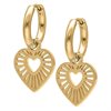 Guldiga Radient Heart Hoops - Säljs i par