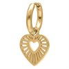 Guldiga Radient Heart Hoops - Säljs i par