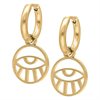 Golden Eye Hoops - Sold in pair