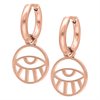 Rosé Eye Mini Hoops - Sold in pair