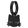 Cat & Mouse Black Mini Hoops - Sold in pair