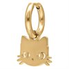 Guldiga Cat & Mouse Hoops - Säljs i par