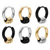 5 Rings Guld Hoops - Sold in pair