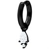 Svarta Crystal Drop Hoops - Säljs i par