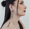 Square Chains Hoops - Säljs i par
