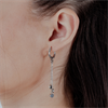 Svarta Confetti Hoops - Säljs i par