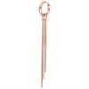 Rosé Snake Chain Hoops - Säljs i par