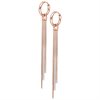 Rosé Snake Chain Hoops - Säljs i par