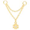 Piercing Connection Chain - Guldig Blomma