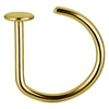 Nosestud Ring -  Guld Titan
