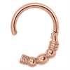 Esmeralda Hinged Ring - Rosé Stål