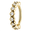 Glamorous Hinged Ring - Guld Stål